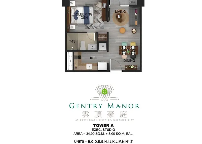 Gentry Manor Seaview Family Balcony View Wifi Tv 17s Апартаменты Манила